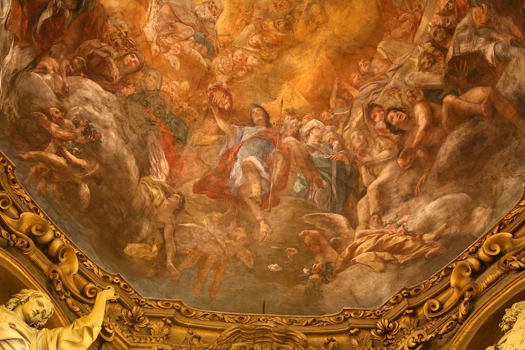 Assunzione della Vergine - Cappella della Madonna del Fuoco, dettaglio 2, Duomo di Forlì